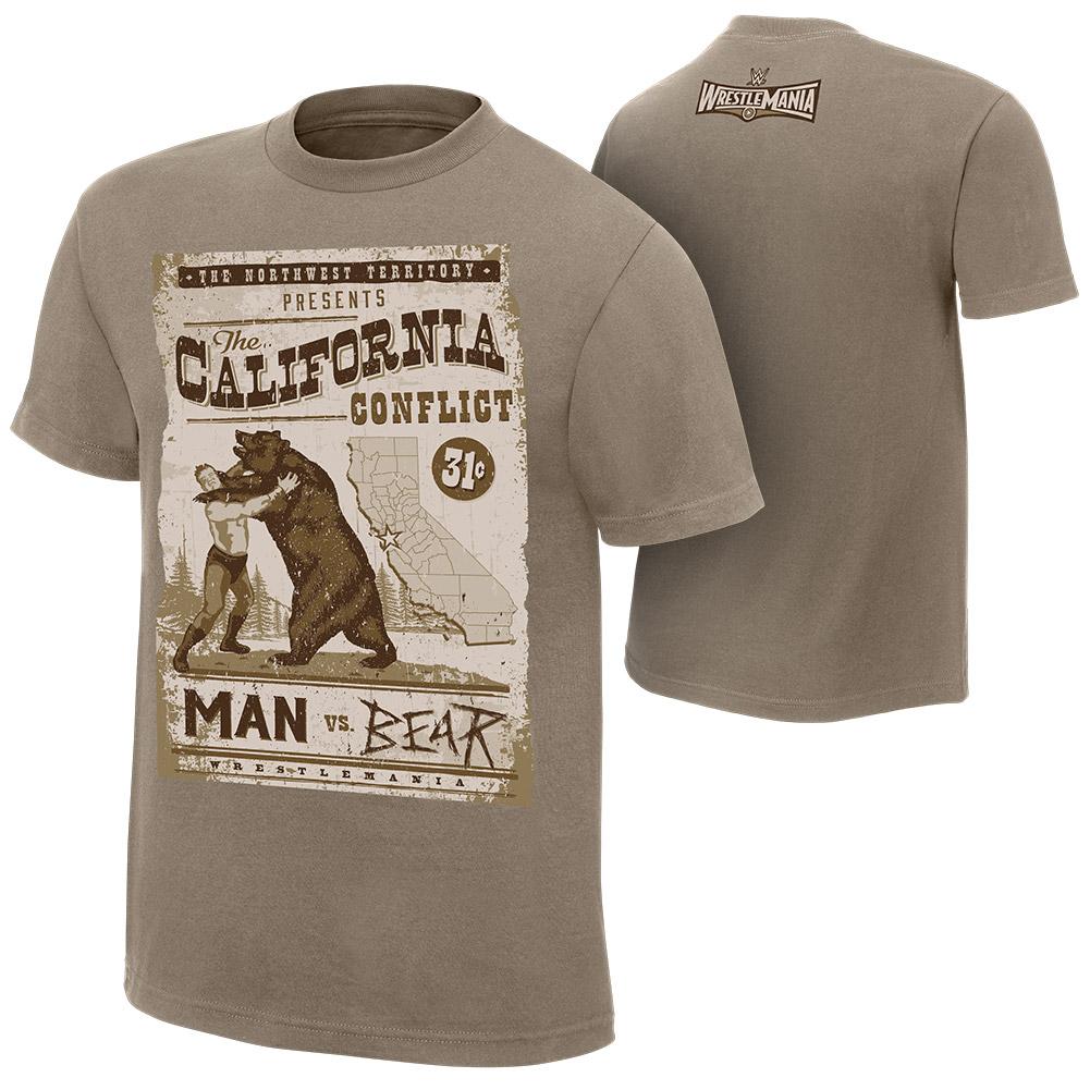 Wrestlemania 31 California Conflict Man Versus Bear shirt