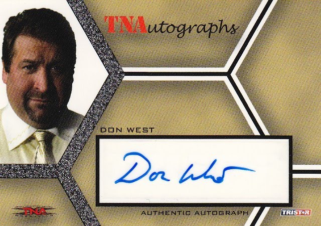 TNA Don West autographed card