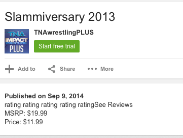 TNA Impact Wrestling Plus last new show