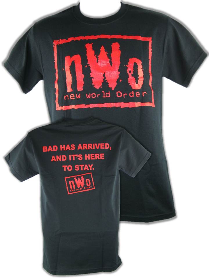 WCW NWO New World Order Wolfpac Wolfpack Bad Has Arrived shirt