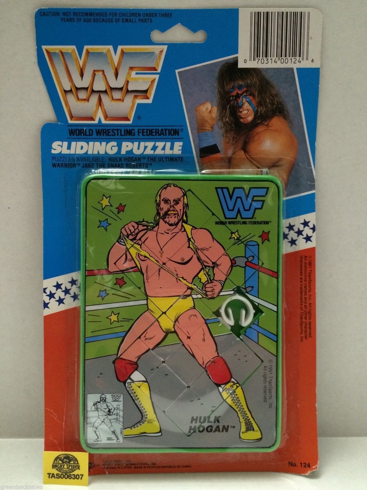 WWF Hulk Hogan sliding puzzle