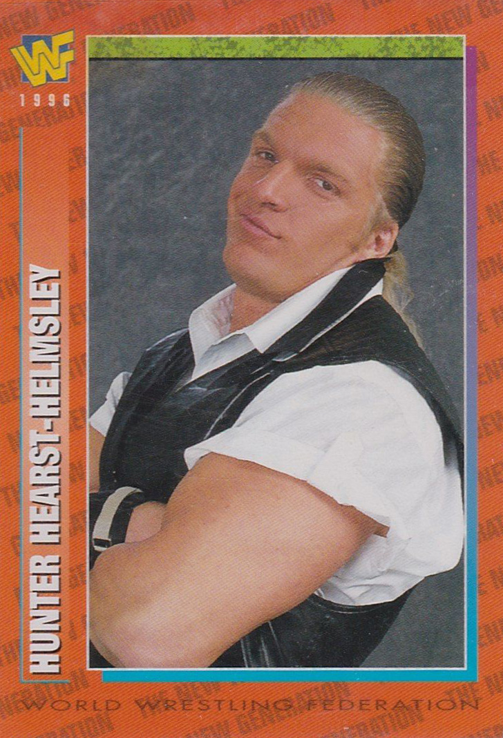 WWF Hunter Hearst Helmsley Triple H WWF Magazine 1996 trading card