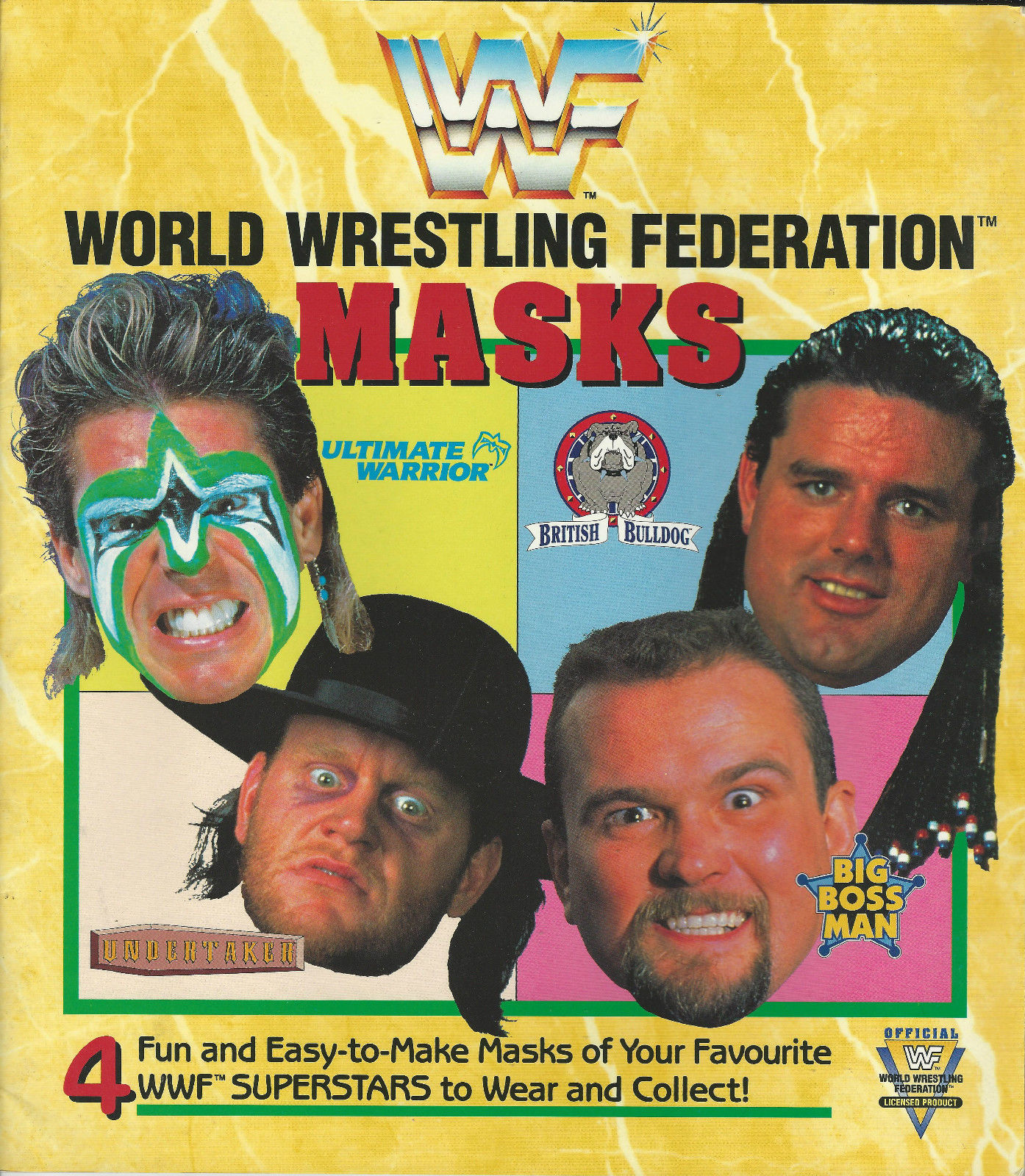 WWF Masks Mask Book 1991 1