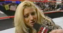 Induction: Trish barks like a dog – McMahon’s breast friend