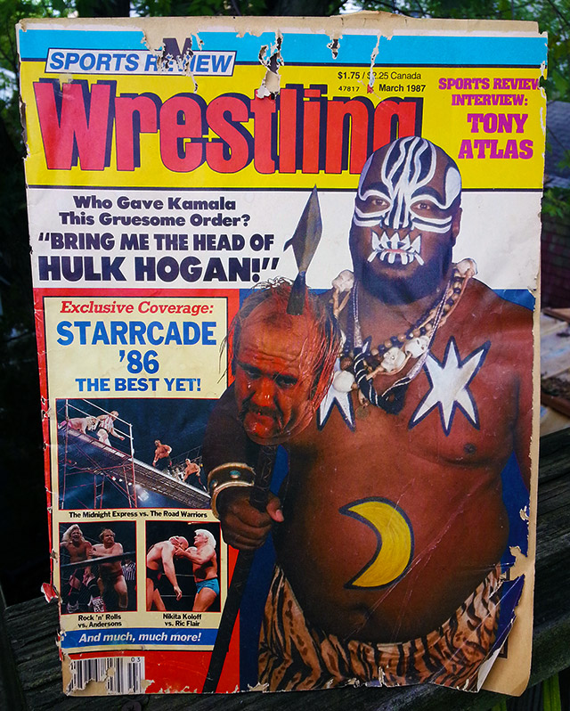 Sports Review Wrestling magazine Kamala Hulk Hogan head