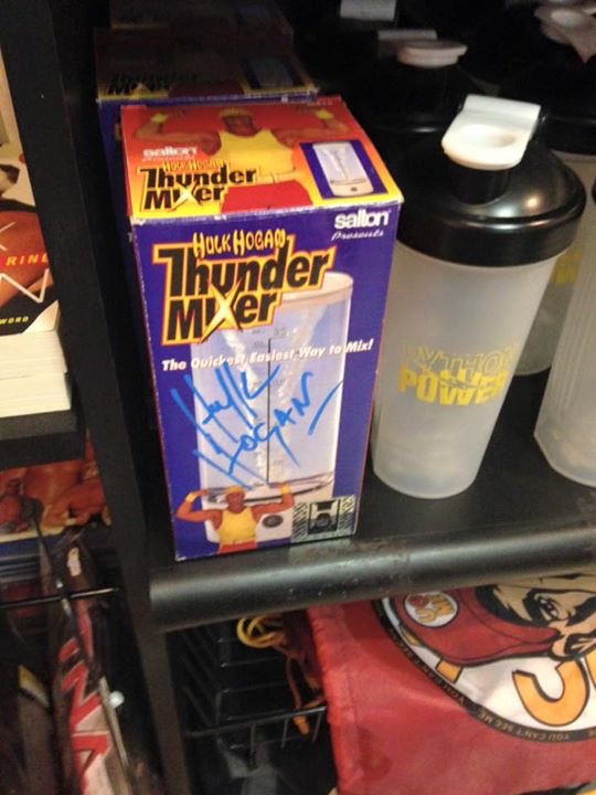 Hulk Hogan autographed THunder Mixer