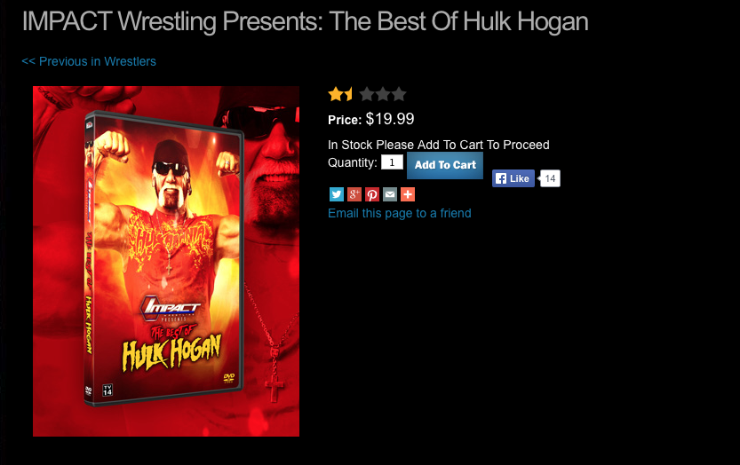 TNA Best Of Hulk Hogan DVD