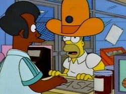 The Simpsons Homer Apu cowboy hat 1