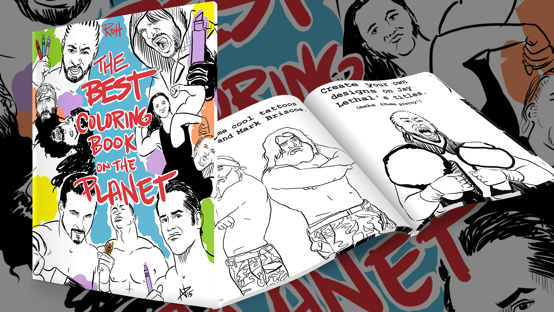 Ring Of Honor ROH coloring book