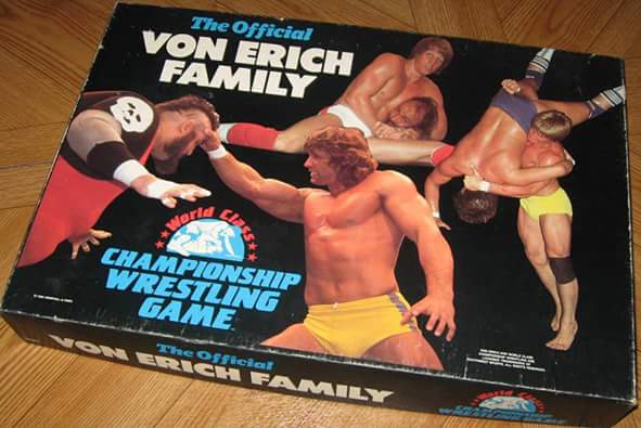 The Official Von Erich Family WOrld Class Championship Wrestling Game board game