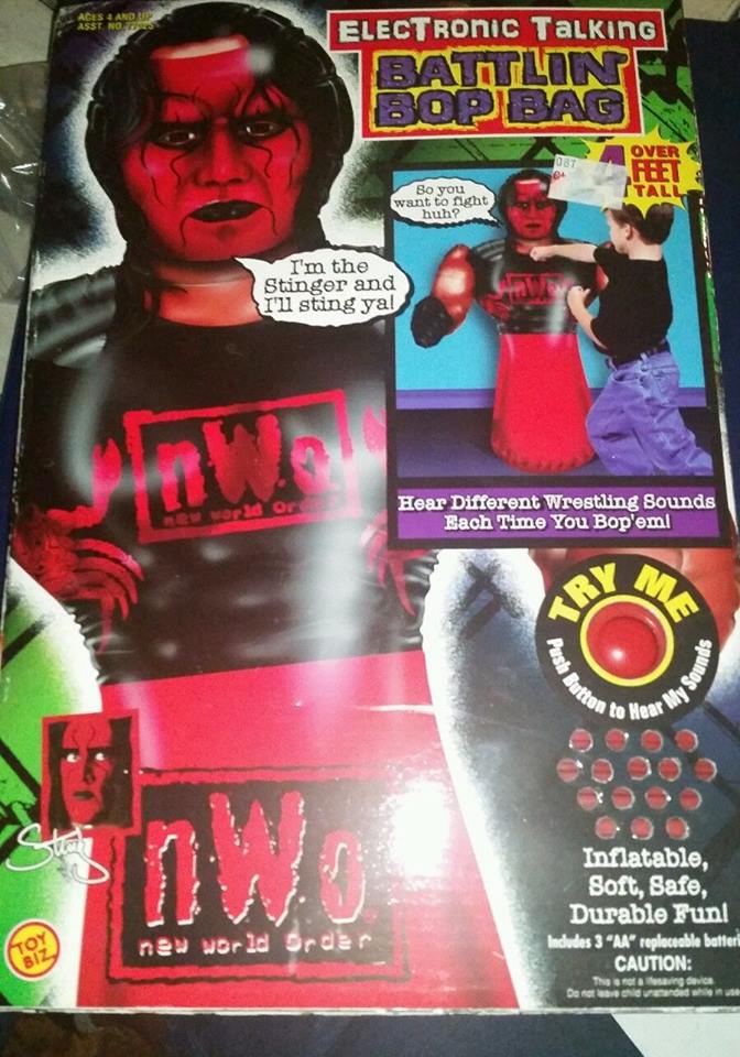 WCW NWO Sting Battlin' Bop Bag toy 1