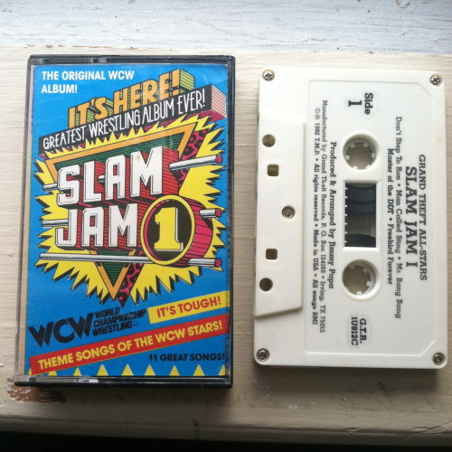 WCW Slam Jam cassette tape album