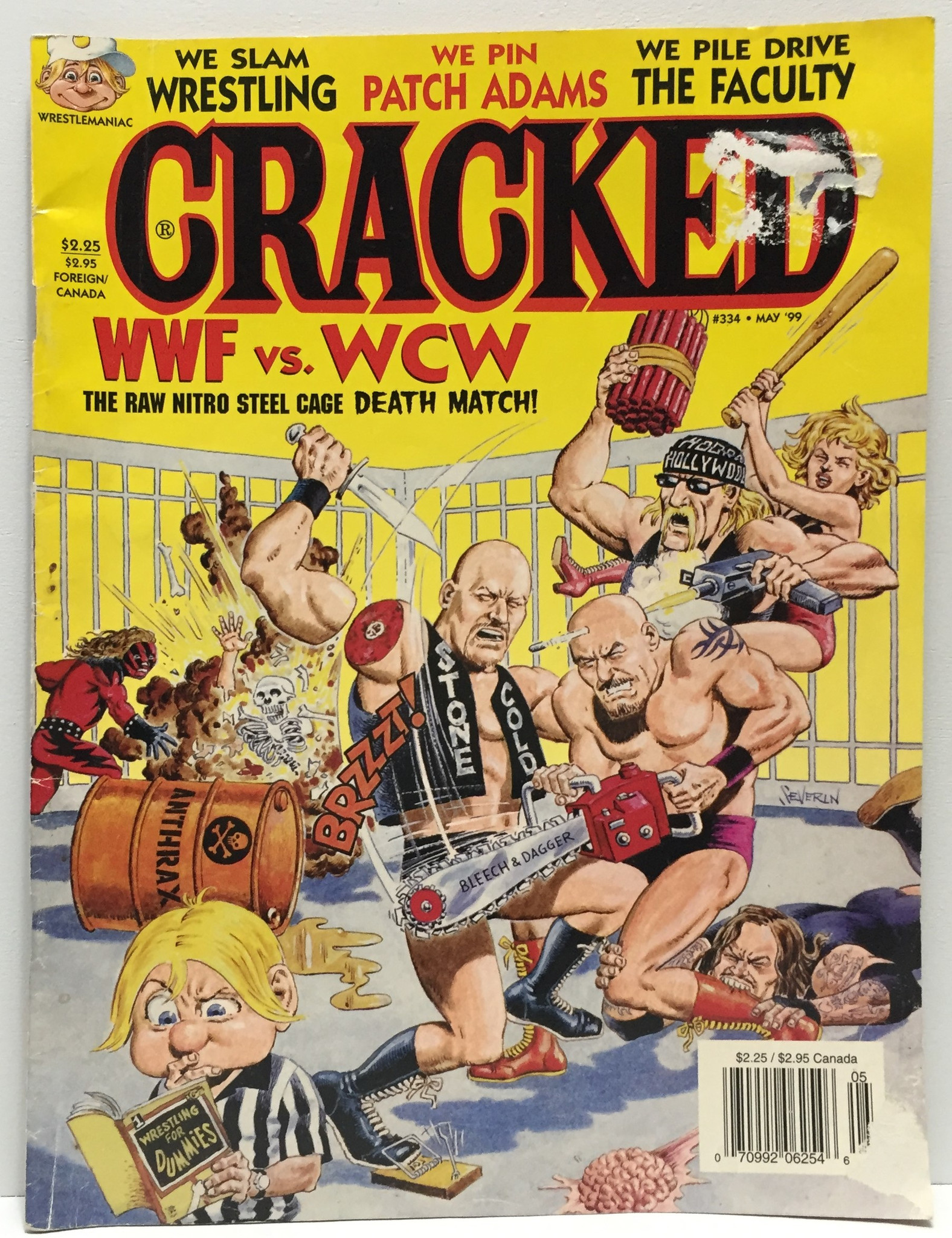 Cracked magazine WWF WCW