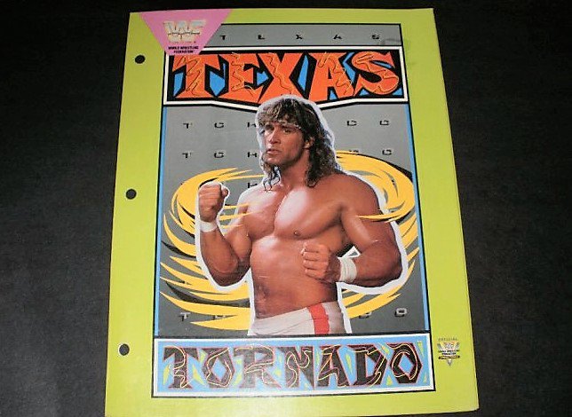 WWF Texas Tornado Kerry Von Erich school folder