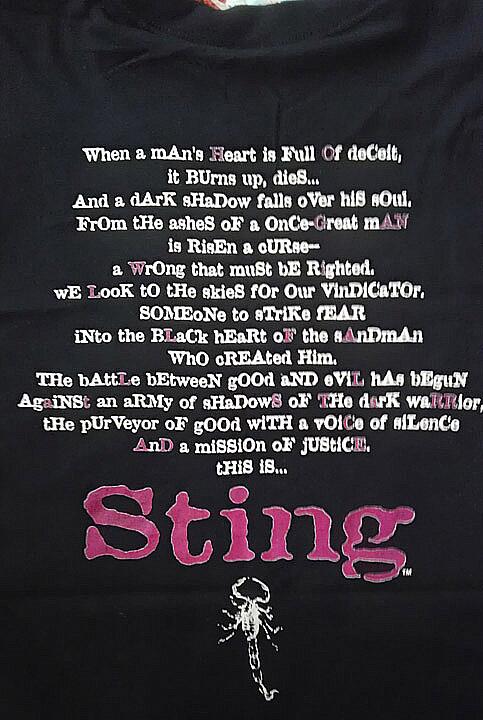 WCW Sting Starrcade poem shirt 2