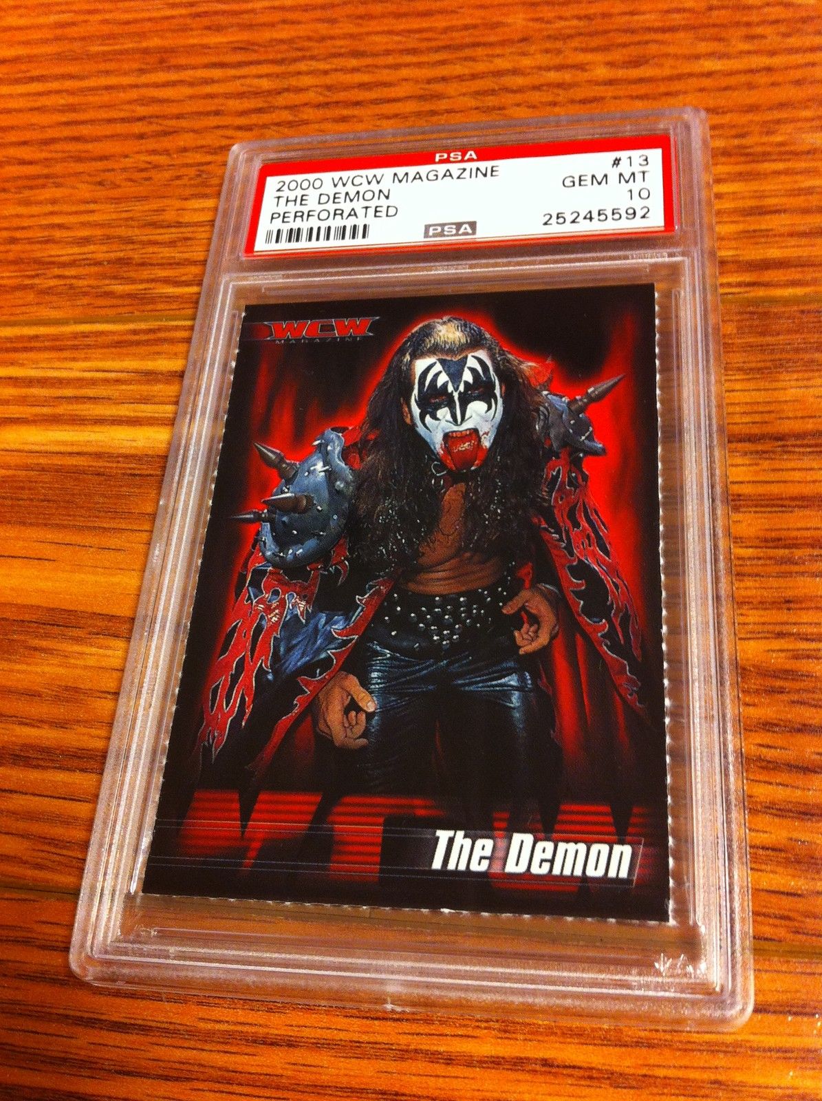 WCW The Demon KISS WCW Magazine trading card