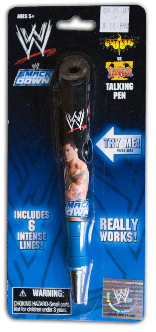 WWF Batista Vs. Booker T Talking Pen