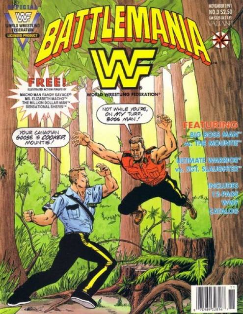 WWF Battlemania comic The Big Boss Man The Mountie