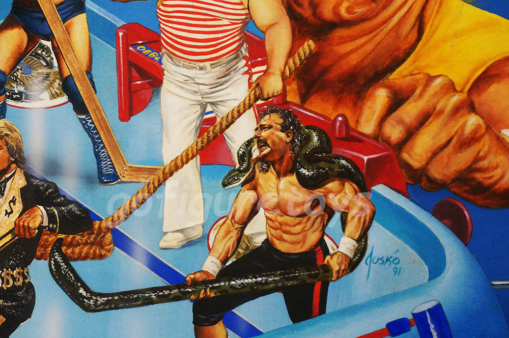 WWF Superstars Shoot-Out Hockey game art 4