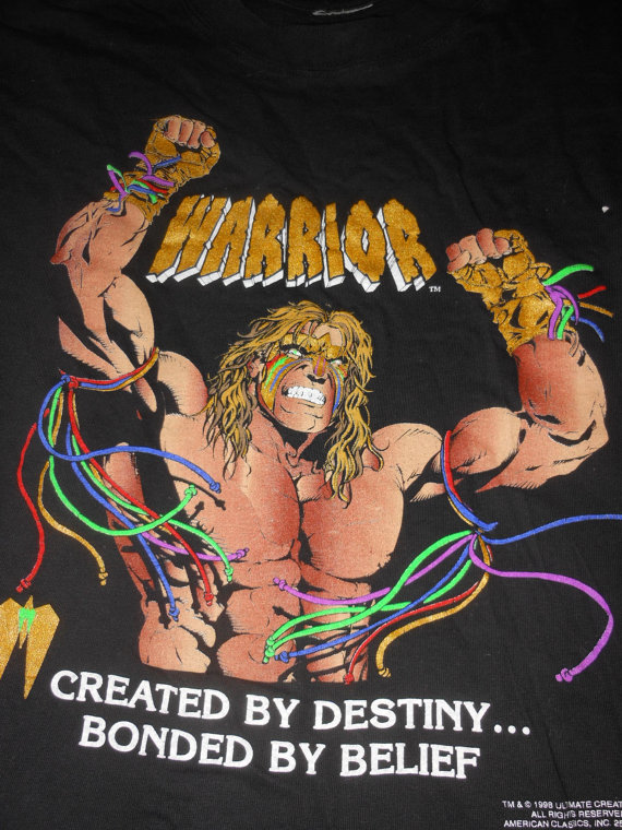 WWF Ultimate Warrior Destiny Belief shirt