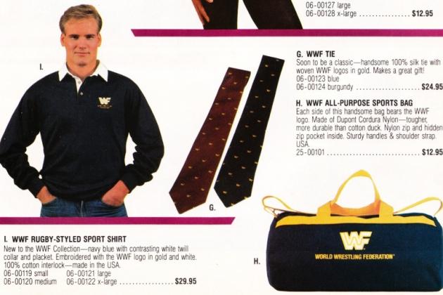 WWF logo tie 1980's