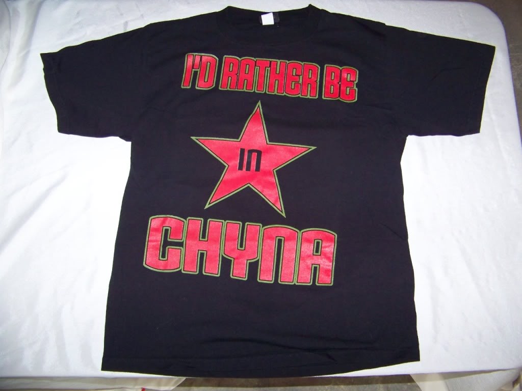 WWF I'd Rather Be In Chyna shirt