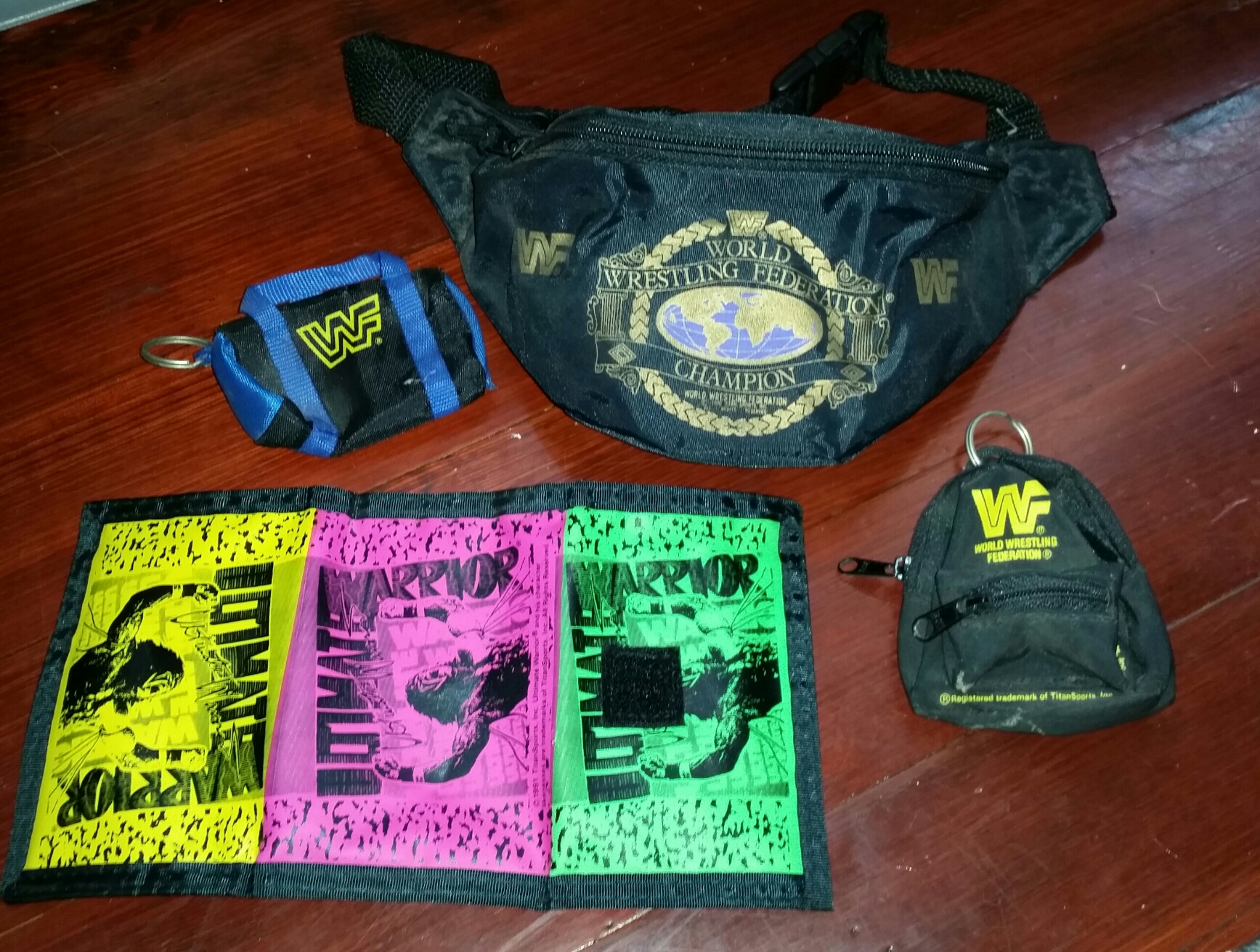 WWF Ultimate Warrior Wallet Fanny Pack 90's stuff from Dusty 1