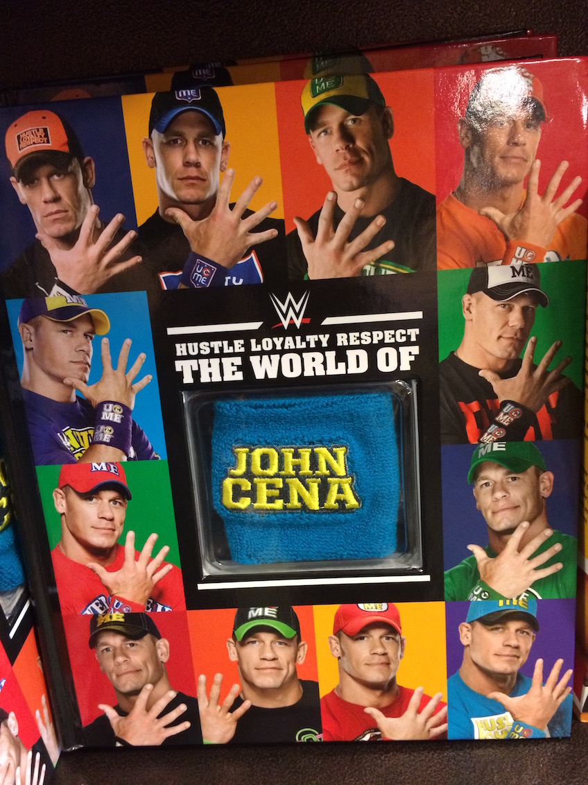 WWE John Cena book with sweatbands