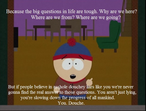 South Park Stan quote about psychics